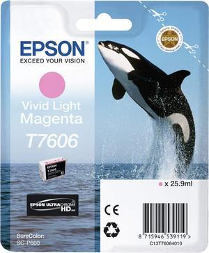 Epson T7606 Vivid Ink Cartridge - Light Magenta