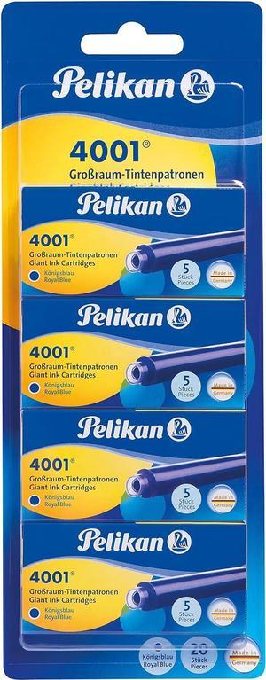 Pelikan 4001 Ink Cartridges 20 Items Blue