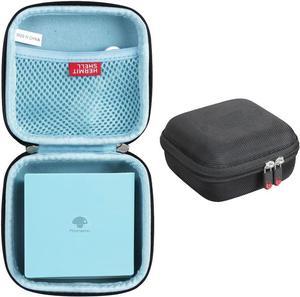 Hermitshell Travel Case for Phomemo M02 / Phomemo M02 Pro/Phomemo M02S Pocket Printer (Black Outside + Light Blue Inside)