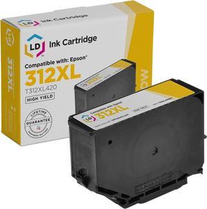 LD Remanufactured Ink Cartridge Replacement for Epson 312XL T312XL420 High Yield (Yellow)