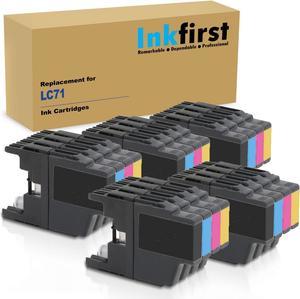 5 Set of 4 Inkfirst® Ink Cartridges LC71 LC75 Compatible Remanufactured for Brother LC71 LC75 MFC-J625DW MFC-J825DW MFC-J835DW MFC-J280W MFC-J425W MFC-J430W MFC-J435W