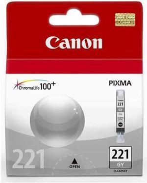 2 Pack Canon CLI-221GY; 2950B001 (CLI221GR) Gray OEM Genuine Inkjet/Ink Cartridge