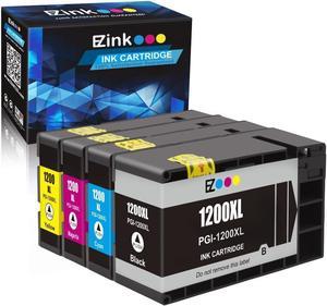 E-Z Ink (TM) Compatible Ink Cartridge Replacement For Canon PGI-1200 XL PGI-1200XL PGI1200XL High Yield For Canon MAXIFY MB2020 MB2320 MB2120 MB2720 (1 Black, 1 Cyan, 1 Magenta, 1 Yellow) 4 Pack