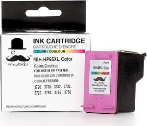 Moustache Compatible 65XL N9K03AN 65 XL Ink Cartridge  DeskJet 2622 2624 2632 2633 2634 2635 2652 2655 3720 3721 3722 3723 3730 3732 3733 3752 3755 3758 Envy 5010 5020 5030 5032 5034 5052 5055