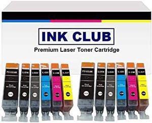 Inkcool 12 Pack Compatible Canon PGI-225 CLI-226-- 2 Big Black,2 Small Black, 2 Cyan, 2 Magenta, 2 Yellow, 2 Gray for Canon Pixma MG6120 MG6220 MG8120 MG8120B MG8220