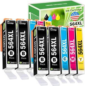 Limeink Compatible Ink Cartridges Replacement  564 Ink Cartridges Combo Pack  564xl Ink Cartridges  Printers Photosmart  Ink 564 xl Black Ink Cartridges  Printers 10 Pack