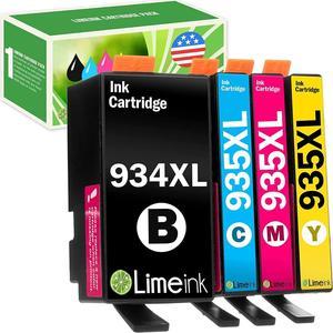 Limeink Compatible Ink Cartridges Replacement  934 and 935 Ink Cartridges Combo Pack  934xl Ink Cartridges  Printers  935 Ink Cartridges Combo Pack XL Officejet Pro 6830 4pk