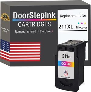 DoorStepInk Remanufactured in The USA Ink Cartridge Replacements for Canon CL-211XL 211 XL 1 Color for Canon Pixma iP2700 MP250 MP490 MX330 MX410