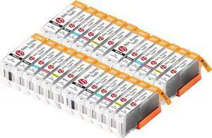 Blake Printing Supply Compatible Ink Cartridge Replacement for Canon PGI-250XL, CLI-251XL, Canon 251, Canon 250 (Pigment Black, Black, Cyan, Magenta, Yellow, Gray, 24-Pack)