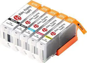 Blake Printing Supply Compatible Ink Cartridge Replacement for Canon PGI-270XL, CLI-271XL, Canon 271, Canon 270 (Pigment Black, Black, Cyan, Magenta, Yellow, 5-Pack)