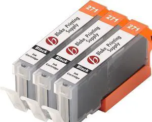 Blake Printing Supply Compatible Ink Cartridge Replacement for Canon PGI-270XL, CLI-271XL, Canon 271, Canon 270 (Black, 3-Pack)