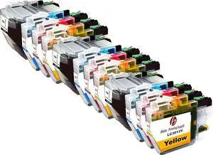Blake Printing Supply Compatible Ink Cartridge Replacement for Brother LC3013, LC3011 (Black, Cyan, Magenta, Yellow, 12-Pack)