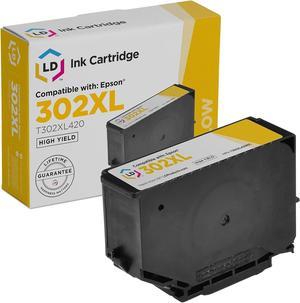 LD Remanufactured Ink Cartridge Replacement for Epson 302XL T302XL420 High Yield (Yellow)