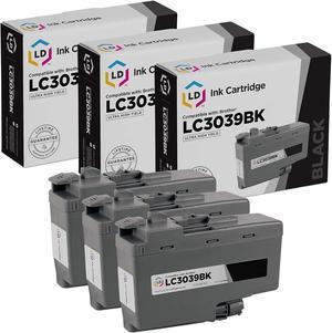 LD Compatible Ink Cartridge Replacements for Brother LC3039BK Ultra High Yield (Black, 3-Pack)