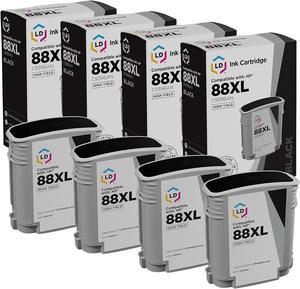 LD Remanufactured Ink Cartridge Replacement  88XL C9396AN High Yield (Black, 4-Pack)