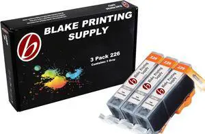 3 Gray Blake Printing Supply CLI-226 226 Ink Cartridges for Canon PIXMA MG6120 PIXMA MG6220 PIXMA MG8120 PIXMA MG8120B PIXMA MG8220
