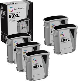 LD Remanufactured Ink Cartridge Replacement  88XL C9396AN High Yield (Black, 5-Pack)