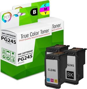 TCT Compatible Ink Cartridge Replacement for Canon PG-245 CL-246 Works with Canon Pixma MG2420 MG2520, iP2820, MX490 MX492 Printers (Black, Color) - 3 Pack