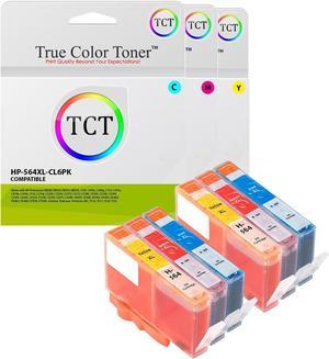 TCT Compatible Ink Cartridge Replacement  564XL CN685WN CN686WN CN687WN Works with HP Photosmart 5511 5512 5514 5515 5520 5522 5524 5525 Printers (Cyan, Magenta, Yellow) - 6 Pack