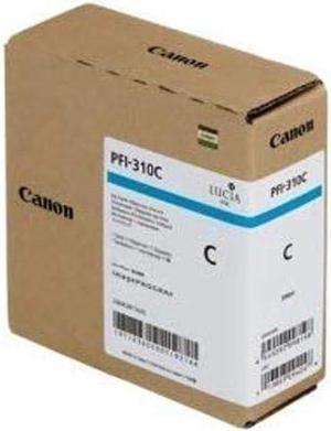 Canon PFI-310 C - 330 ml - cyan - original - ink tank - for imagePROGRAF TX-2000, TX-3000, TX-4000