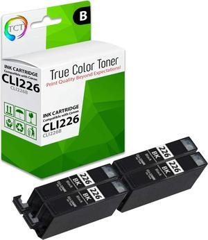 TCT Compatible Ink Cartridge Replacement for Canon CLI-226 CLI226 Black Works with Canon Pixma iP4820 iP4920, iX6520, MG5120 MG5220 MG8220, MX712 MX882 MX892 Printers (500 Pages) - 4 Pack