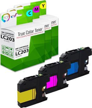 TCT Compatible Ink Cartridge Replacement for Brother LC203 LC203C LC203M LC203Y Works with Brother MFC-J460DW J480DW J485DW J880DW J4620DW J4420DW Printers (Cyan, Magenta, Yellow) - 3 Pack