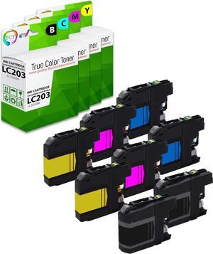 TCT Compatible Ink Cartridge Replacement for Brother LC203 LC203BK LC203C LC203M LC203Y Works with Brother MFC-J460DW J480DW J485DW J880DW Printers (Black, Cyan, Magenta, Yellow) - 8 Pack