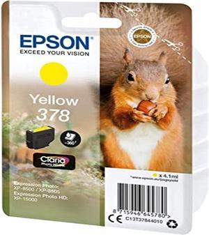 Epson 378 3 ml 360 Pages Yellow Ink Cartridge  Ink Cartridges (Epson, Yellow, Expression Photo XP-8500, XP-8505 Expression Photo HD XP-15000, 3.5 ml, 360 Pages)