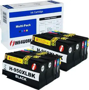 INK4WORK 10 Pack Compatible Ink Replacement  950XL 951XL Ink Cartridge For use with OfficeJet 251dw, 276dw, 8100, 8600, 8610, 8615, 8620, 8625, 8630 printer