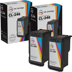 LD Remanufactured Ink Cartridge Replacement for Canon CL-246 (Color, 2-Pack)