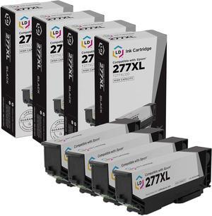 LD Remanufactured Ink Cartridge Replacement for Epson 277XL T277XL120 High Yield (Black, 4-Pack)