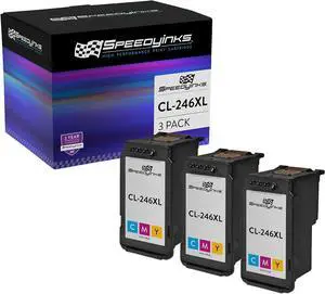 Speedy Inks Remanufactured Ink Cartridge Replacement for Canon CL-246XL High Yield (Color, 3-Pack)