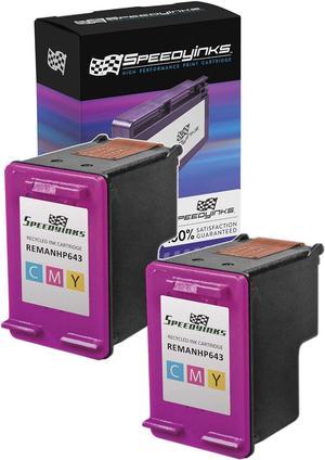 SPEEDYINKS Remanufactured Ink Cartridge Replacement  60 CC643WN (2 Pack -Tricolor) for use in HP Photosmart, Envy e All-in-one, and Deskjet Printers