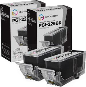 LD Compatible Canon PGI225B / 2945B001 Set of 2 Pigment Black Ink Cartridges for Canon PIXMA Printers