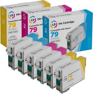 LD Remanufactured Ink Cartridge Replacements for Epson 79 High Yield (2 Cyan, 2 Magenta, 2 Yellow) 6-Pack