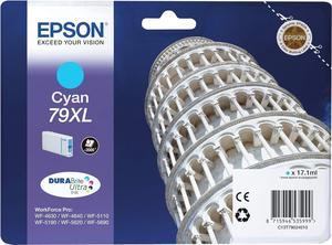 Epson 79XL - Cyan - Original - Ink Cartridge - for Workforce Pro WF-4630DWF, WF-4640DTWF, WF-5110DW, WF-5190DW, WF-5620D