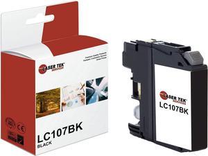 Laser Tek Services Compatible High Yield Ink Cartridge Replacement for Brother LC-107 LC107BK Works with Brother MFCJ4310DW J4410DW Printers (Black, 1 Pack) - 1,200 Pages