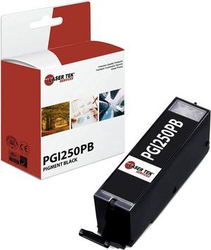 Laser Tek Services Compatible High Yield Ink Cartridge Replacement for Canon PGI-250 PGI250PGBK Works with Canon Pixma MG5420 MG6320, MX722 MX922, IP7220 Printers (Pigment Black, 1 Pack) - 500 Pages