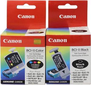 Canon BCI-11 Black & Tri-Color Ink Cartridge Combo BJC-50 Genuine New Sealed Box