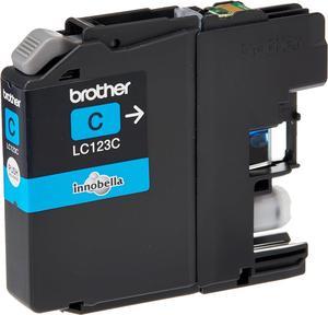 Brother LC-123C Inkjet Cartridge, Cyan, Single Pack, Standard Yield, Includes 1 x Inkjet Cartridge, Brother Genuine Supplies