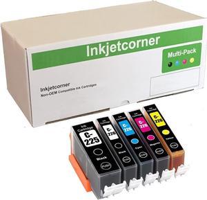 Inkjetcorner Compatible Ink Cartridges Replacement for PGI-225 CLI-226 for use with MG5120 MG522 MG5320 MX882 MX892 (5-Pack)