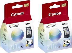 Canon 2 Pack CL-211XL Extra Large Color Cartridge for Select PIXMA IP, MP and MX Series Printers