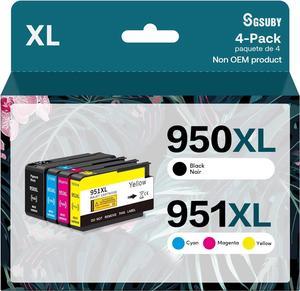 950XL 951XL Combo Compatible  950 XL 951 XL Ink Cartridge Replacement  OfficeJet Pro 8600 8610 8620 8100 8630 8660 8640 8615 276DW 251DW Printer (1 Black, 1 Cyan, 1 Magenta, 1 Yellow)