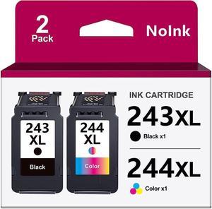 Ink 243 244 Encre 243 244 XL Printer Ink 243 244 Replacement for Canon Ink 243 244 pg-243 cl-244 pg 243 cl 244 Canon Printer Ink 243 244 for Pixma MG3022 TR4520 (1 Black, 1 Tri-Color, 2 Pack)