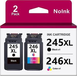 Ink 245 246 Encre 245 246 XL Printer Ink 245 246 Replacement for Canon Ink 245 246 pg-245 cl-246 pg 245 cl 246 Canon Printer Ink 245 246 for Pixma MX492 MX490 (1 Black, 1 Tri-Color, 2 Pack)