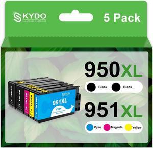 950XL 951XL Ink Cartridges Comb Pack, 5-Pack, 8600 Ink Cartridge, Replacement  950 XL 951 XL Ink Cartridge, Work with OfficeJet Pro 8600 8610 8620 8100 8630 8660 8640 276DW 251DW Printer