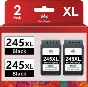 Toner Kingdom PG-245XL 245XL Ink Cartridge 2 Black Combo Pack Replacement for Canon 245 PG-245 PG-243 243XL Compatible for Pixma MX490 MX492 MG2522 MG2922 MG2920 MG2520 MG2420 TR4520 TS3122 Printer