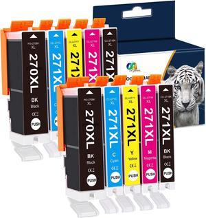 Ink Choice 10 Pack Compatible Ink Cartridge For Canon PGI-270XL CLI-271XL (2 Black,2 Cyan,2 Magenta,2 Yellow,2 Big Black) For Printer Pixma MG7720,MG6820,MG6821,MG6822,MG5720,MG5722,MG5721 Printer