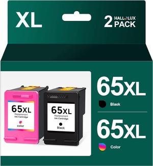 65XL  65 Ink Cartridges Black Tri-Color Combo Pack Replacement 65 HP65XL XL  Ink 65 Printer DeskJet 3755 3752 2655 2600 2652 3772 3752 3700 Envy 5055 5010 5052 5000