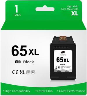 COLORETTO 65 XL 65XL Remanufactured Ink Cartridge Compatible with HP Envy 5055 5052 DeskJet 3755 3700 2655 2652 3772 3752 2655 2624 2680 3720 2630 2675 3722 2600 AMP 125 Printer Black 1-Pack